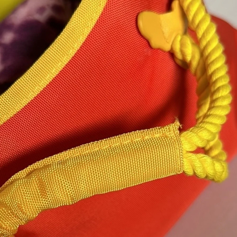 Escada Orange + Yellow Butterfly Retro bag